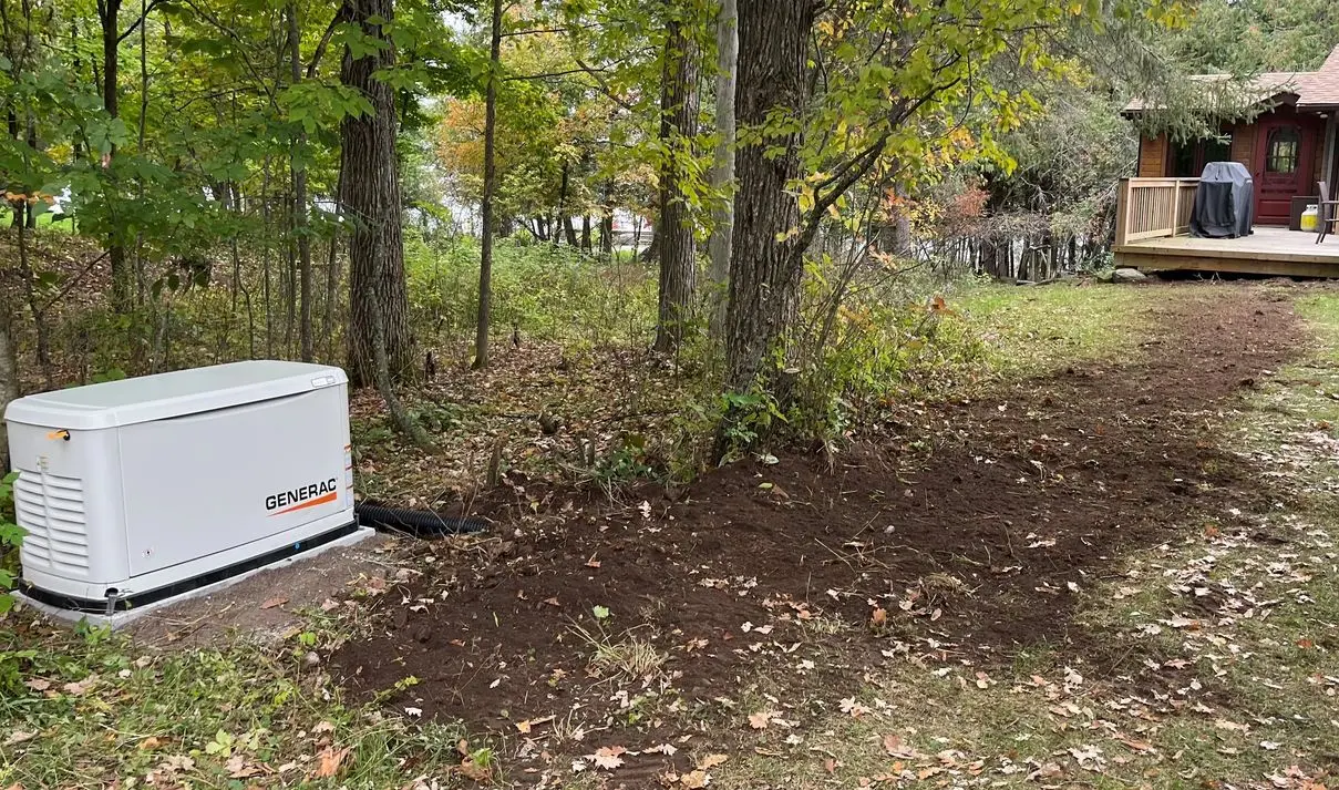 Rural generator installation